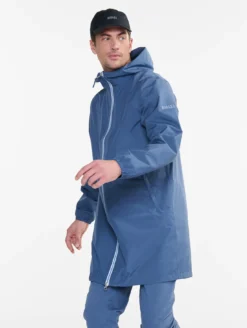 Rainpack™ 90 : Imperméable mixte coupe-vent MTD™ , long et pliable - Bleu