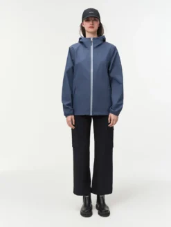 Rainpack™ 70 : Imperméable mixte coupe-vent MTD™ , court et pliable - Bleu
