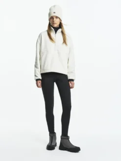 Sherpa moyenne col zippé - Blanc