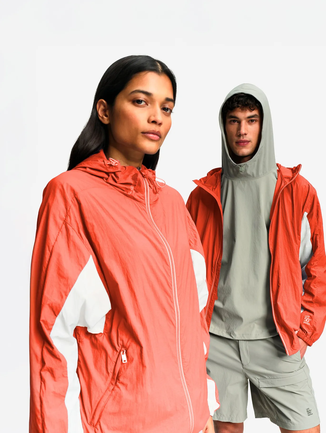 Solarpack™ : Veste mixte déperlante pliable UVC™ - Rouge