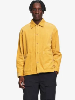 Surchemise en velours côtelé - Jaune