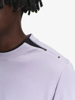 Sweatshirtcol ras du cou anti-UV avec poches zippées - Violet