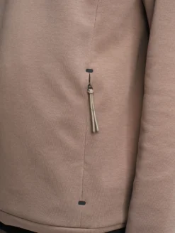 Sweatshirtcol ras du cou anti-UV avec poches zippées - Marron