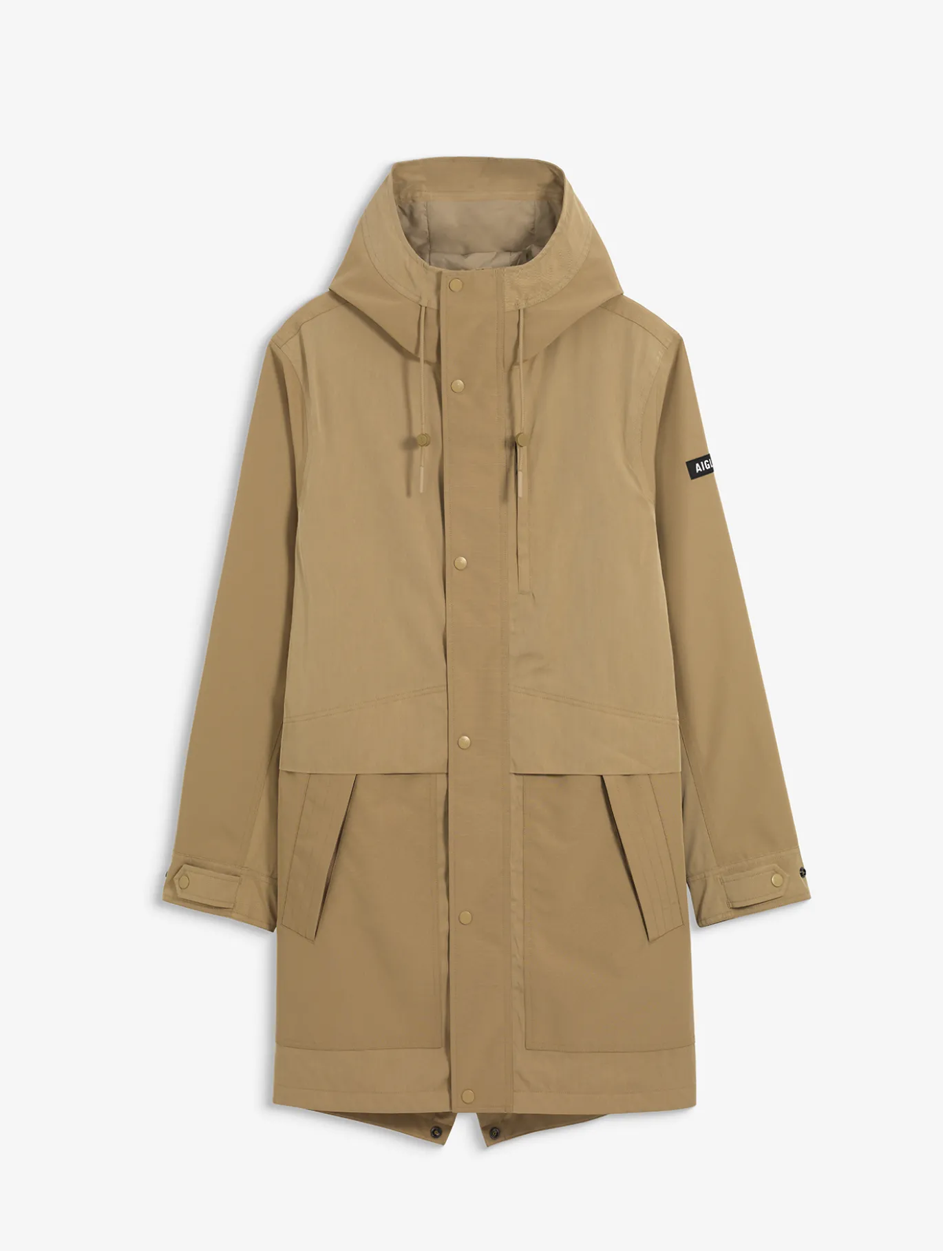 T-KIT™ Parka longue en coton avec 3 poches zippées MTD™ - Beige