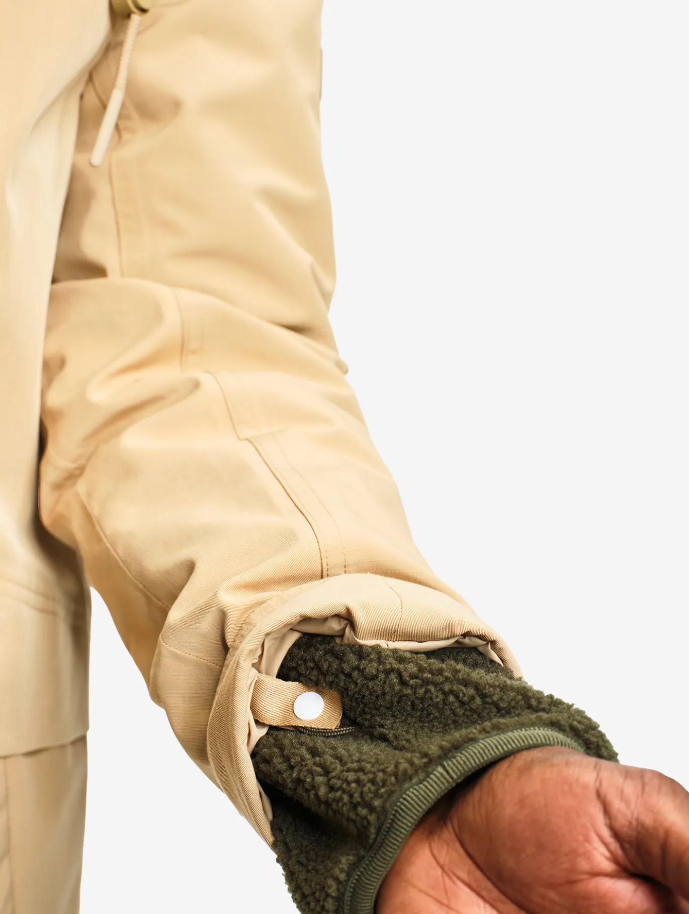 T-KIT™ Parka longue en coton avec 3 poches zippées MTD™ - Beige