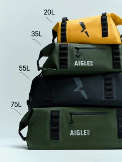 Travel dry (MOYEN = 55L) – sac de voyage 100% étanche - Noir