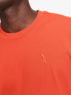 T-shirt en coton avec broderie - Rouge