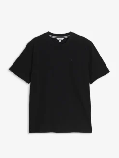 T-shirt en coton avec broderie - Noir