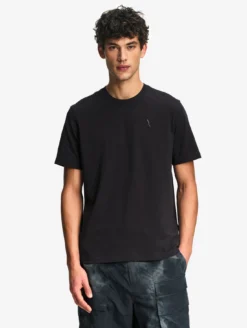 T-shirt en coton avec broderie - Noir