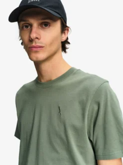 T-shirt en coton avec broderie - Vert