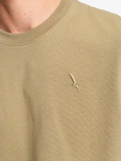 T-shirt en coton avec broderie - Vert