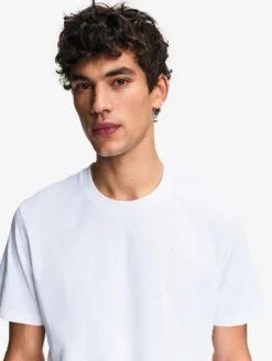 T-shirt en coton avec broderie - Blanc