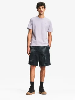 T-shirt en coton avec broderie - Violet