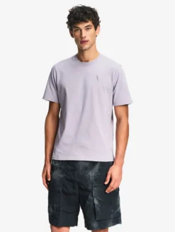 T-shirt en coton avec broderie - Violet