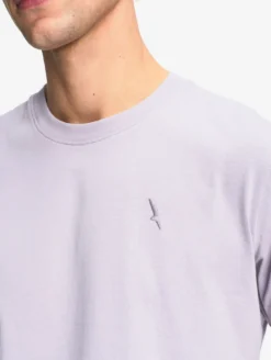 T-shirt en coton avec broderie - Violet