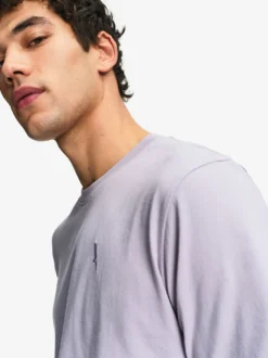 T-shirt en coton avec broderie - Violet
