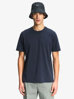 T-shirt en coton avec broderie - Bleu