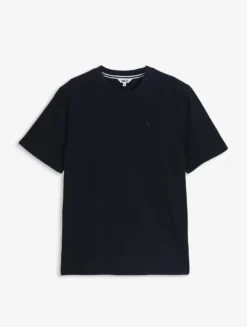 T-shirt en coton avec broderie - Bleu
