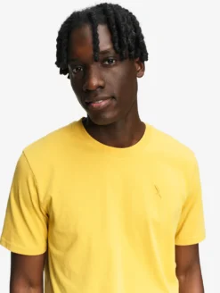 T-shirt en coton avec broderie - Jaune