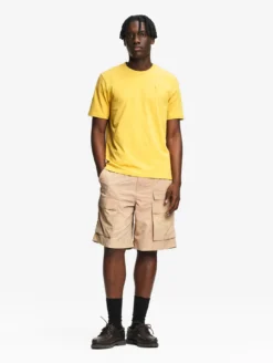 T-shirt en coton avec broderie - Jaune
