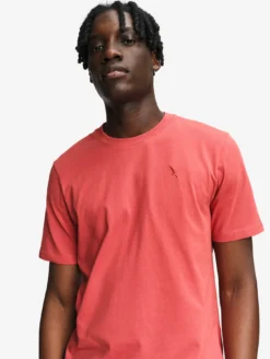 T-shirt en coton avec broderie - Rouge