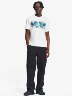 T-shirt en coton graphique imprimé - Blanc