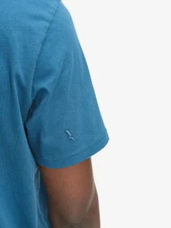T-shirt en coton graphique imprimé - Bleu
