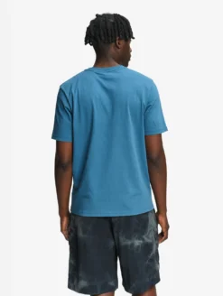 T-shirt en coton graphique imprimé - Bleu