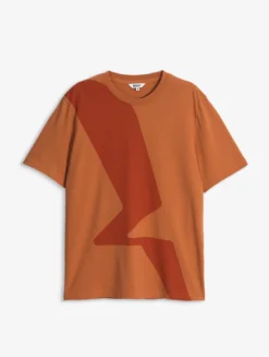 T-shirt graphique en jersey de coton - Orange
