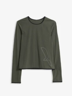 T-shirt manches longues en lycra - Aigle x Chlore - Kaki