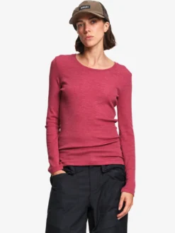 T-shirt ThermoPack™ en laine mérinos et tencel thermo-régulateur - Rouge
