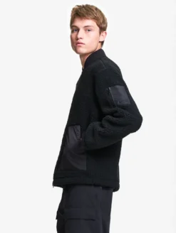 Veste bomber en sherpa - Noir
