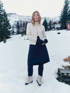 Veste de ski GORE-TEX® 3 couches à capuche - Beige
