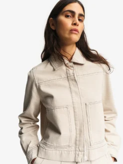 Veste de travail en sergé léger - Beige