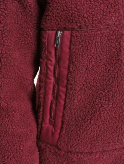 Veste en sherpa contrecollé - Bordeaux
