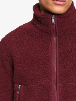 Veste en sherpa contrecollé - Bordeaux