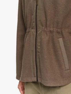 Veste polaire en laine bouillie - Marron