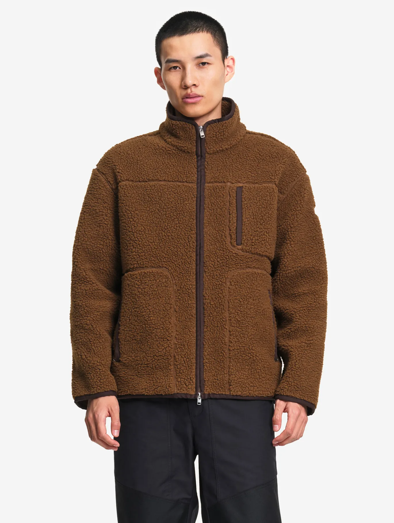 Veste Polartec® en sherpa - Marron