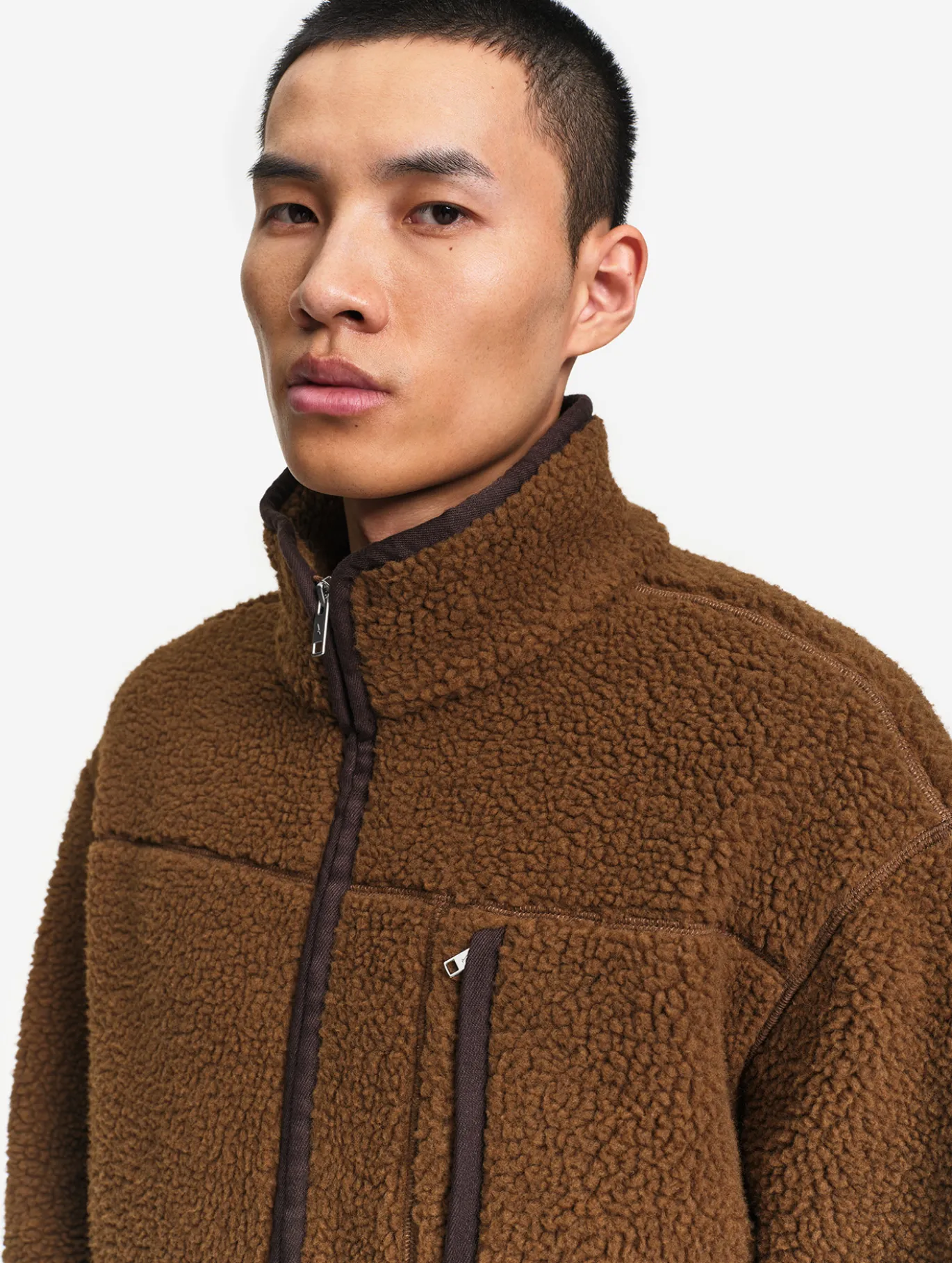 Veste Polartec® en sherpa - Marron