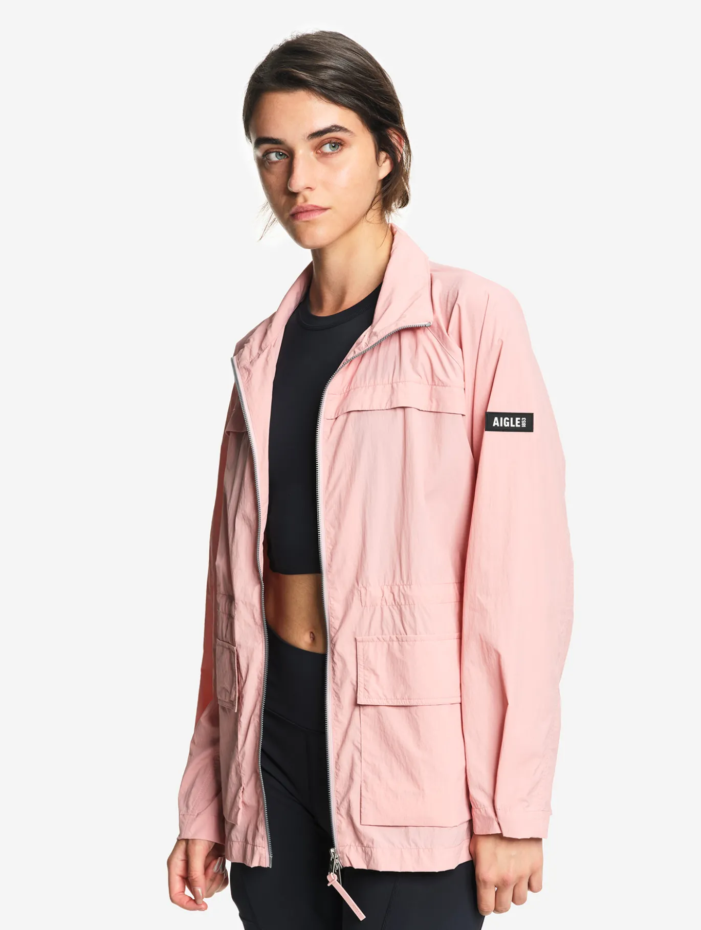 Veste saharienne déperlante anti-UV - Rose