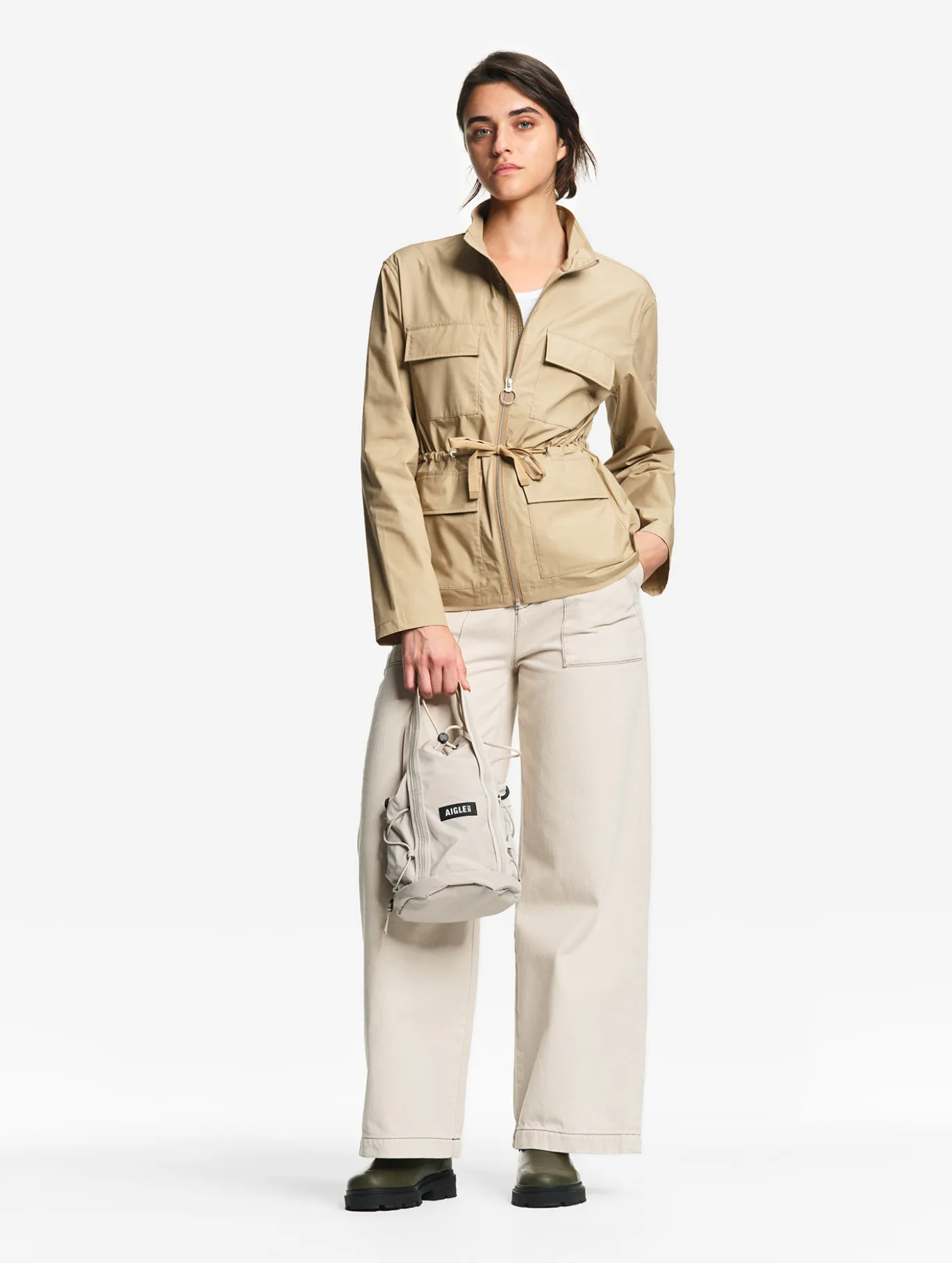Veste saharienne déperlante légère - Beige