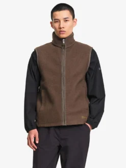 Veste sans manches en laine mélangée T-KIT™ - Marron