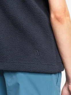 Veste sans manches en sherpa légère - Bleu