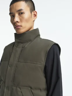 Veste sans manches matelassée - Kaki