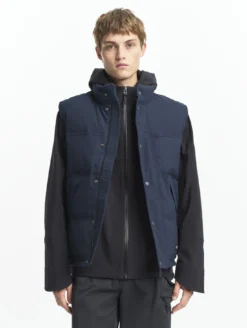 Veste sans manches matelassée - Bleu