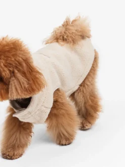 Veste sherpa pour chien - Beige