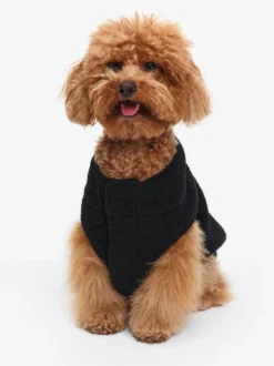Veste sherpa pour chien - Noir